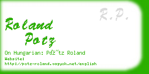 roland potz business card